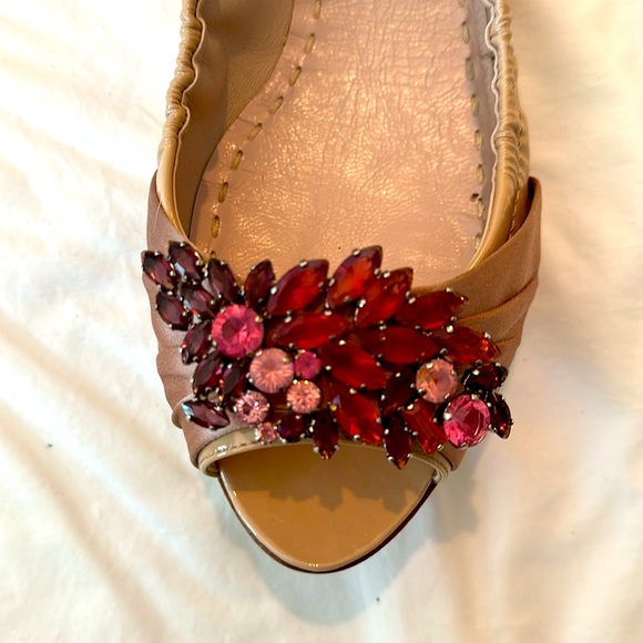 Miu Miu Peeptoe Ballet Flats - Picture 3 of 14